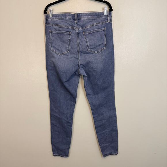 Torrid Sky High Skinny Jeans Womens 14R Blue Denim Button Fly Slim Fit Stretch - Picture 2 of 8